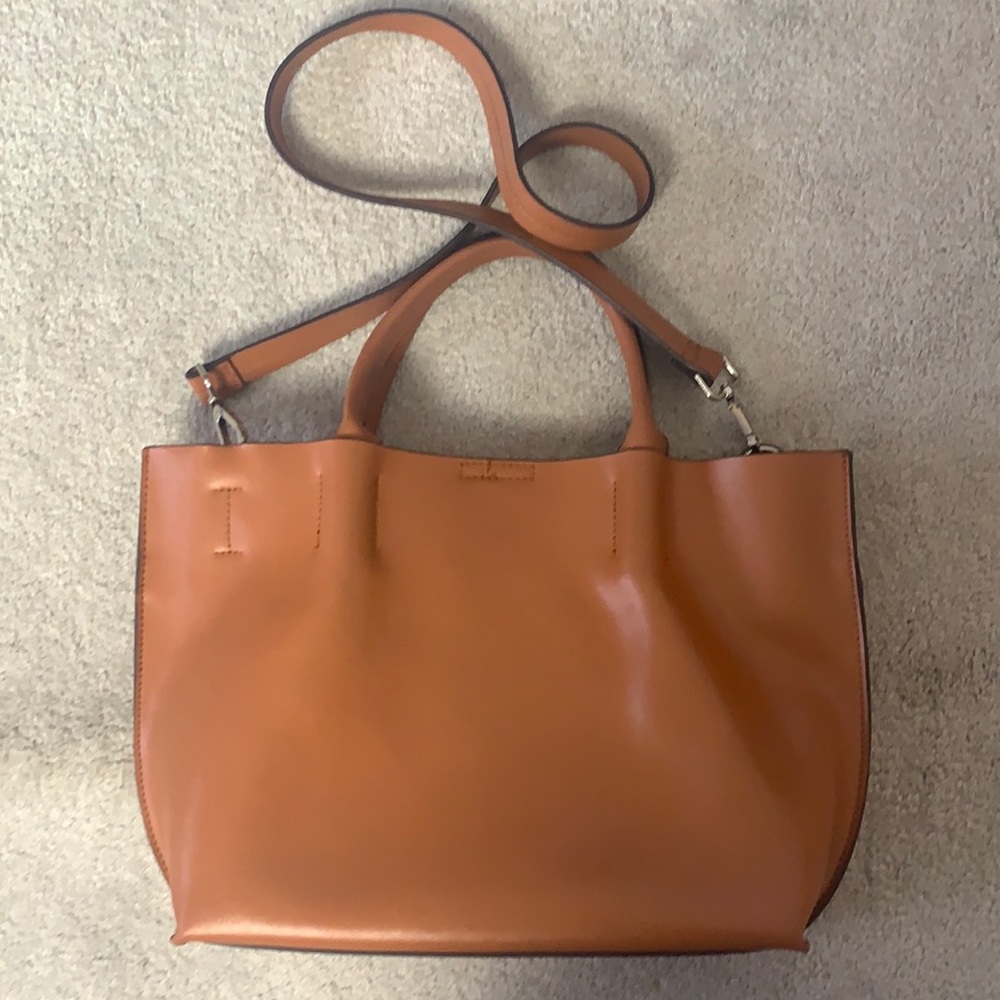 Cognac satchel